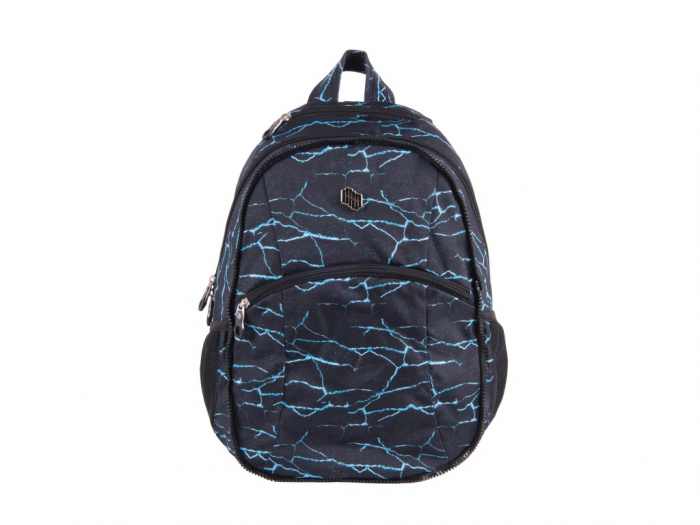 Ghiozdan dublu, ideal pentru scoala si excursii, rezistent, incapator, liceu, Rucsac Pulse 2 in 1 Teens Blue Lava [6]