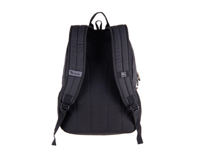 Ghiozdan rezistent, foarte usor 0.60 Kg, pentru gimnaziu, clasa 5, 6, 7 sau 8 sau excursii, Rucsac Pulse Steph Dark Gray [3]