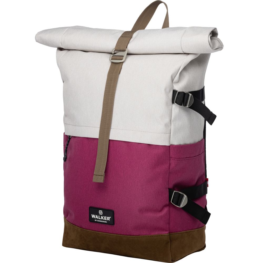 Rucsac rollup bicolor crem popcorn-roz magenta walker [1]