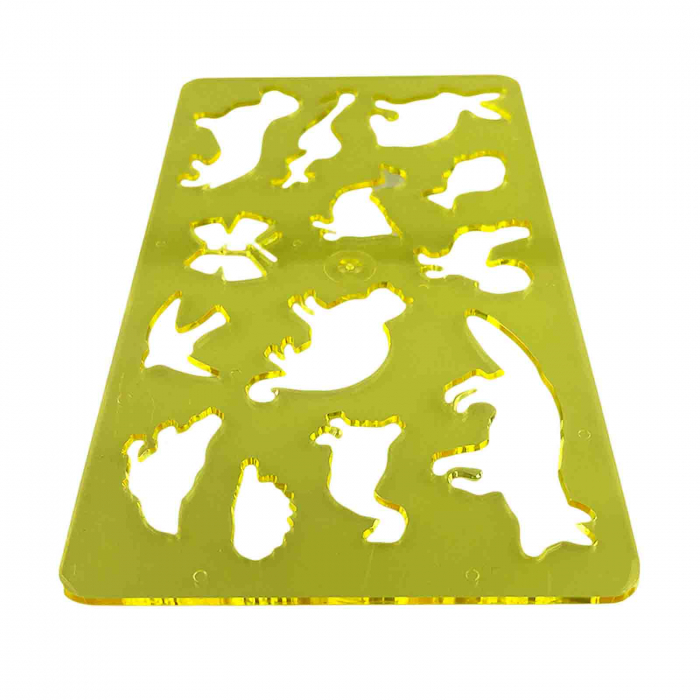 Sablon desen pentru copii, Animale, Verde - Micostore.ro [2]