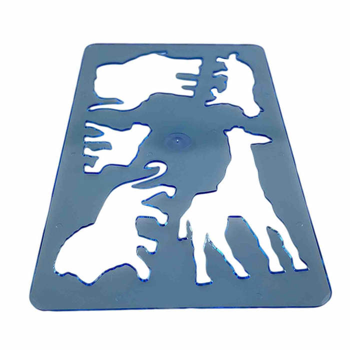 Sablon desen, Animale Salbatice, Safari, Albastru - Micostore.ro [2]