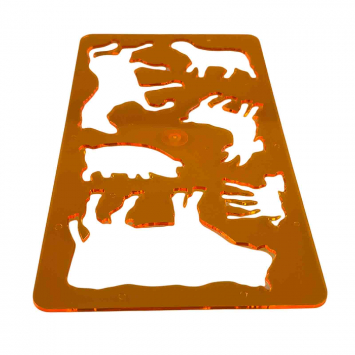 Sablon desen, Ferma Animalelor, Portocaliu - Micostore.ro [2]