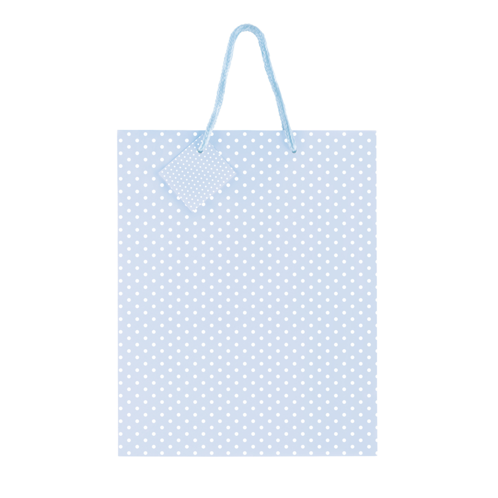 Sacosa Pastel cu buline, din hartie cu maner din snur, 17.8 x 23 x 9.8 cm (20 buc/display), copii varsta 6 ani+,8 ani+ [5]