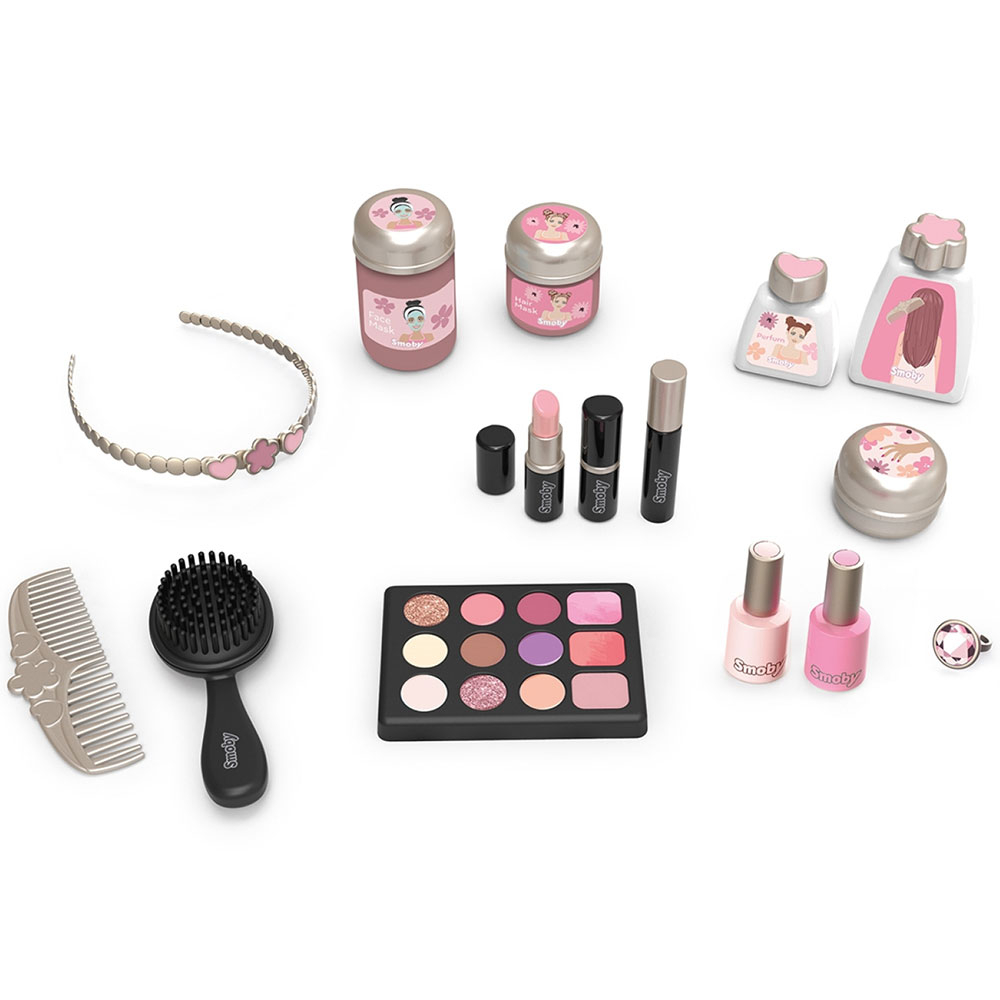 Salon de infrumusetare Smoby My Beauty Dressing Table roz cu 15 accesorii [3]