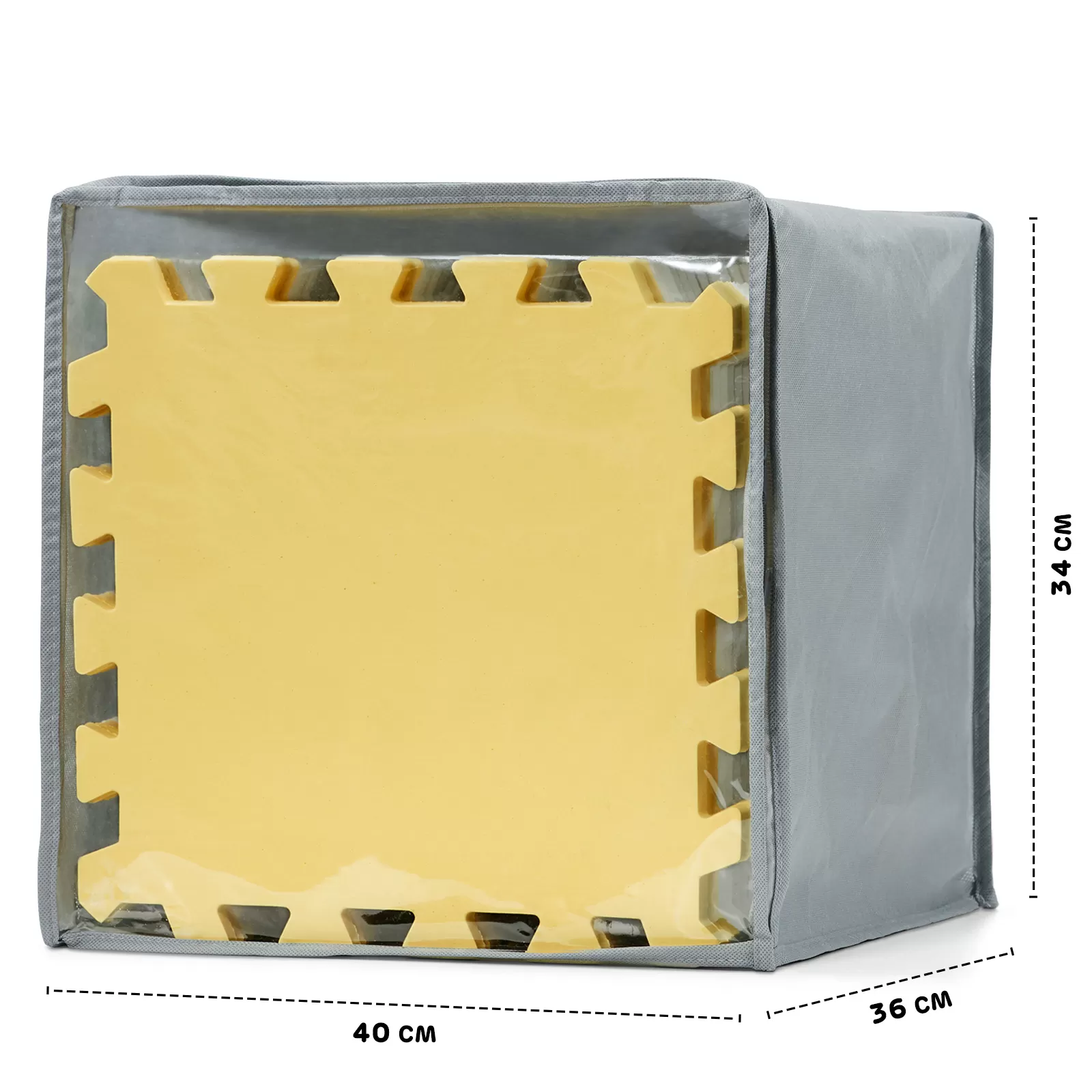 Saltea de joaca kinderkraft luno, spuma, yellow, varsta de la 0 luni la 6 ani [12]