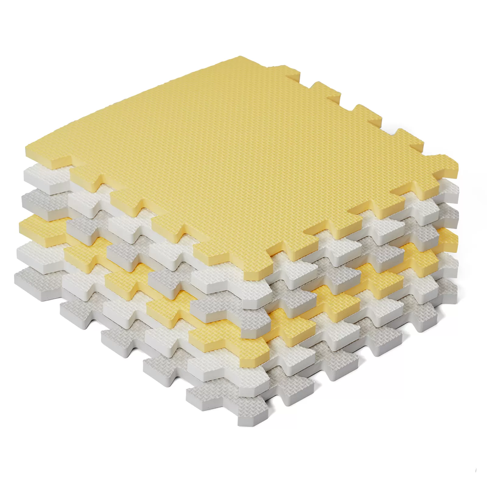 Saltea de joaca kinderkraft luno, spuma, yellow, varsta de la 0 luni la 6 ani [4]