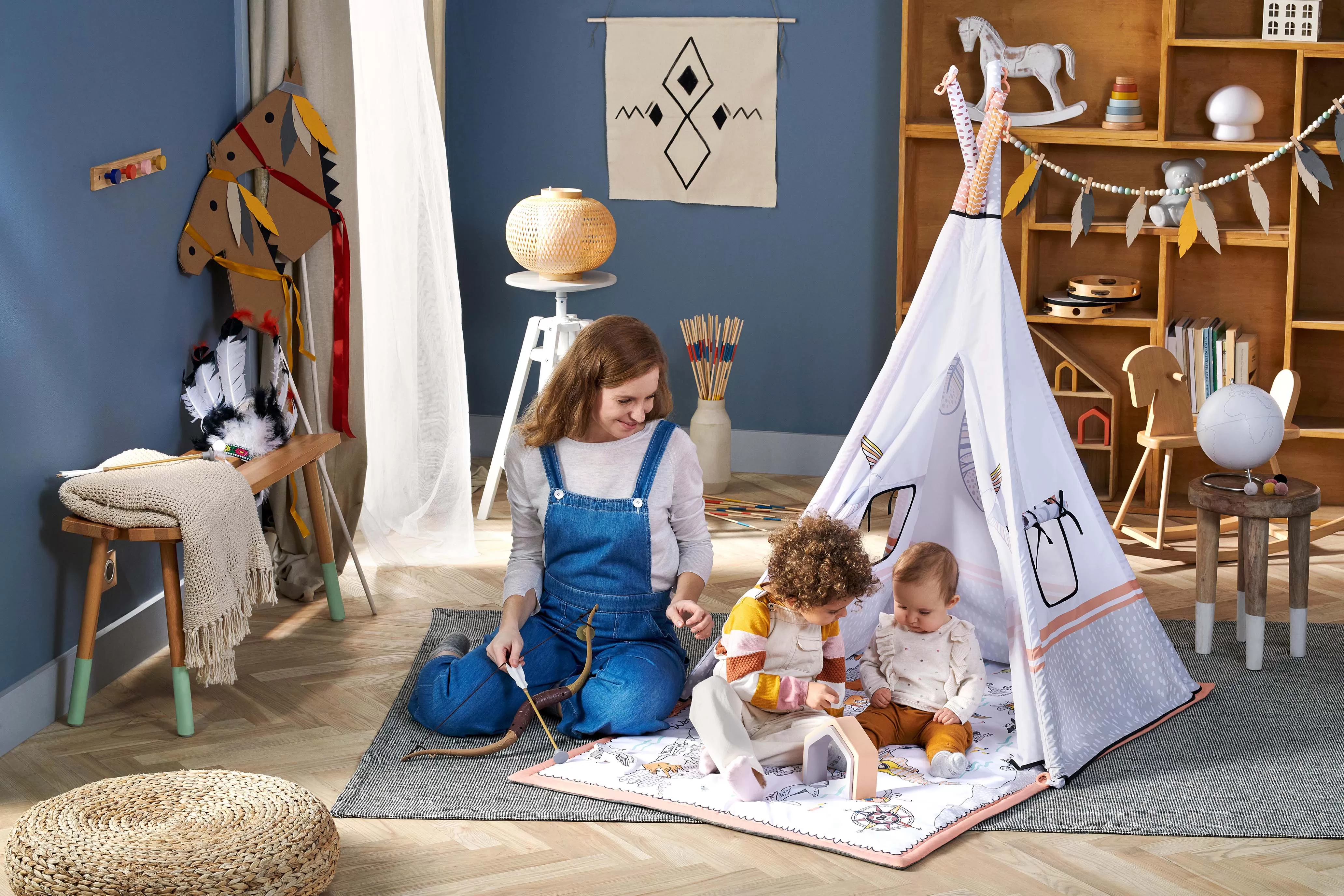 Saltea educativa kinderkraft tippy, 3 in 1, varsta de la 0 luni la 6 ani [7]
