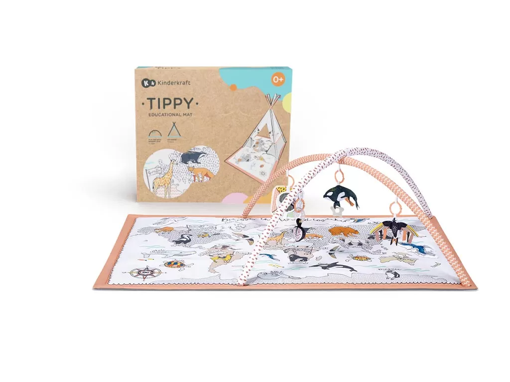 Saltea educativa kinderkraft tippy, 3 in 1, varsta de la 0 luni la 6 ani [1]