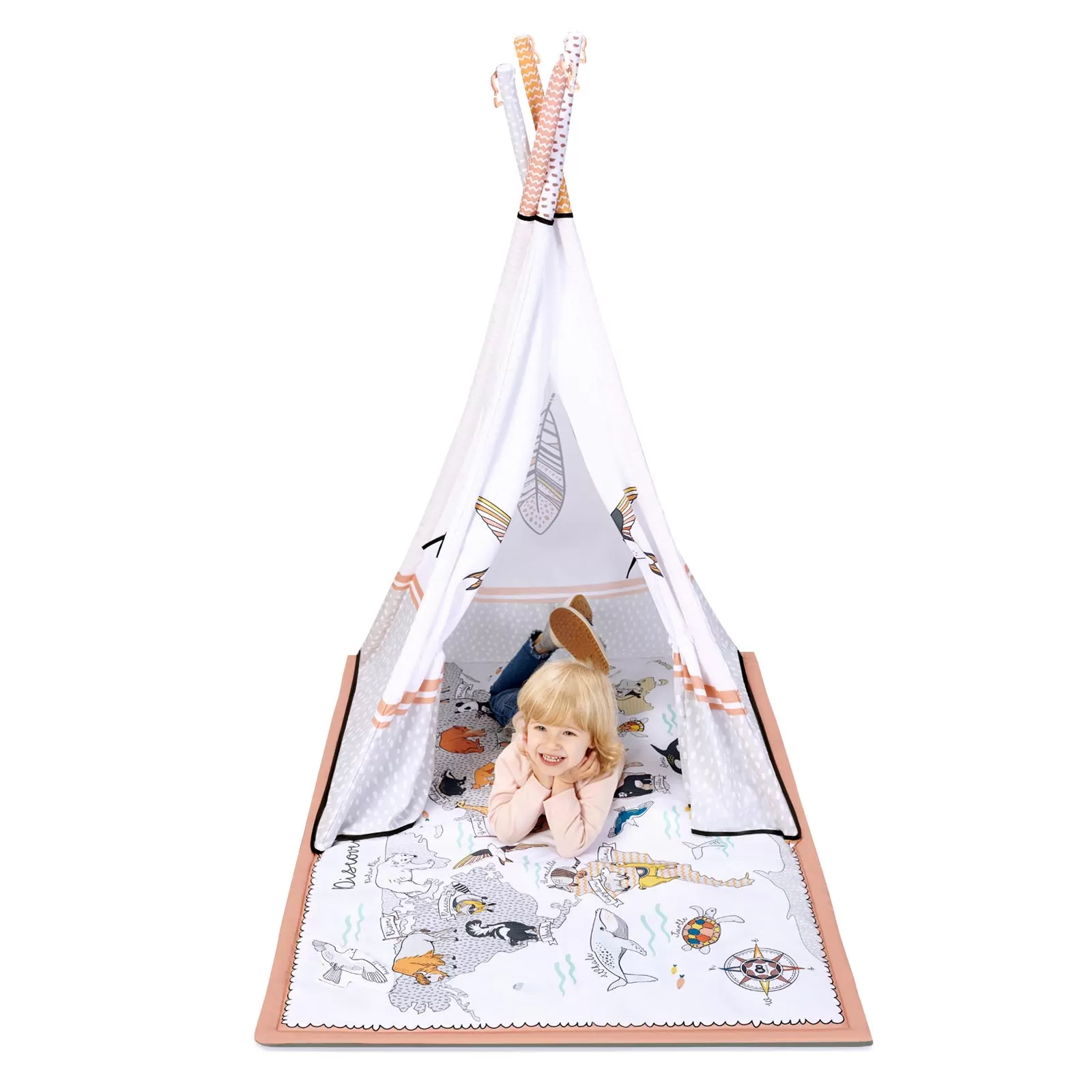 Saltea educativa kinderkraft tippy, 3 in 1, varsta de la 0 luni la 6 ani [5]