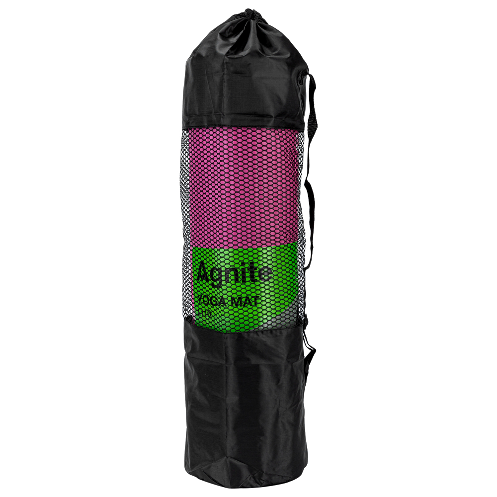 Saltea yoga 183*61*1 cm + husa transport agnite roz deli [3]