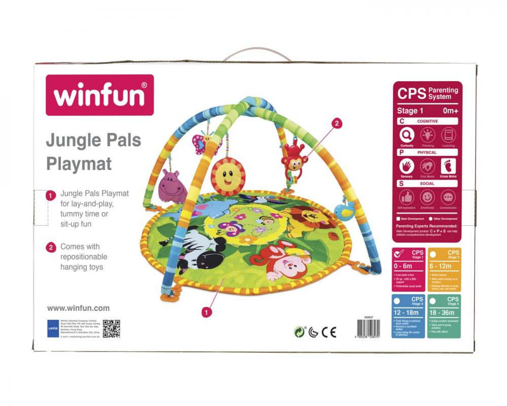 Salteluta cu arcade pentru bebelusi, winfun, varsta de la 0 luni la 2 ani [9]