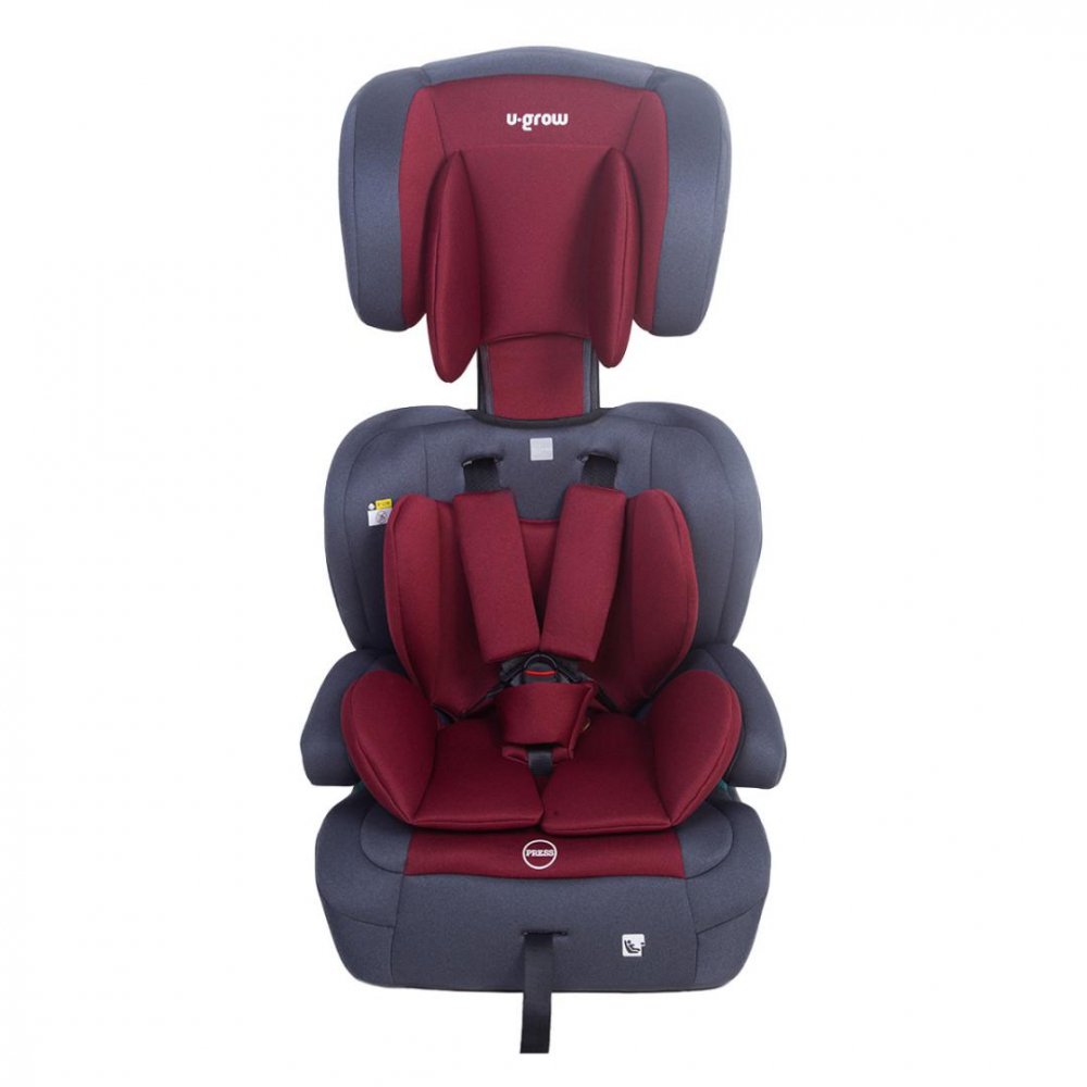 Scaun auto 76-150cm, isofix, rosu [4]