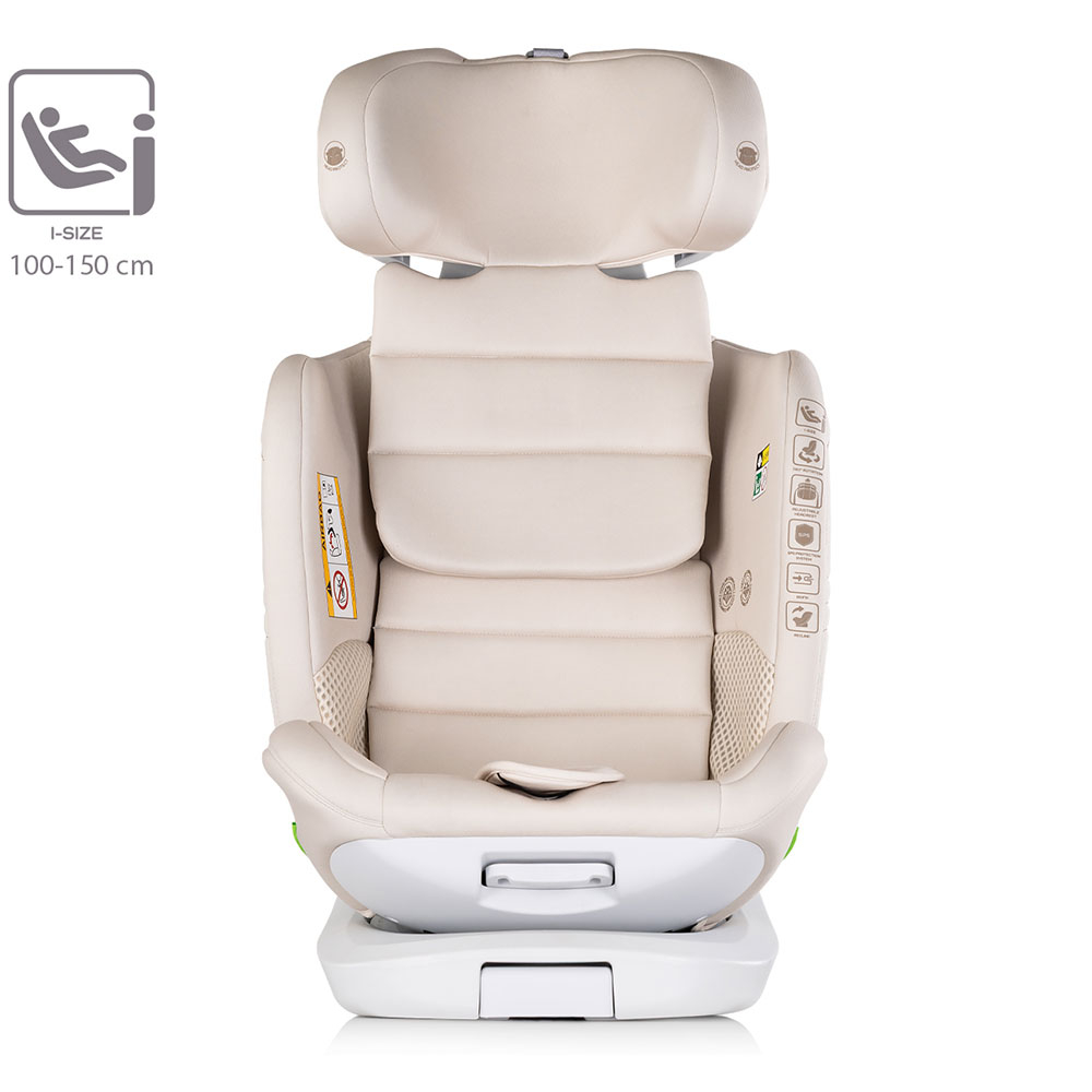 Scaun auto Chipolino Clima Air I-Size 40-150 cm cu sistem Isofix si sezut rotativ biscotta [9]