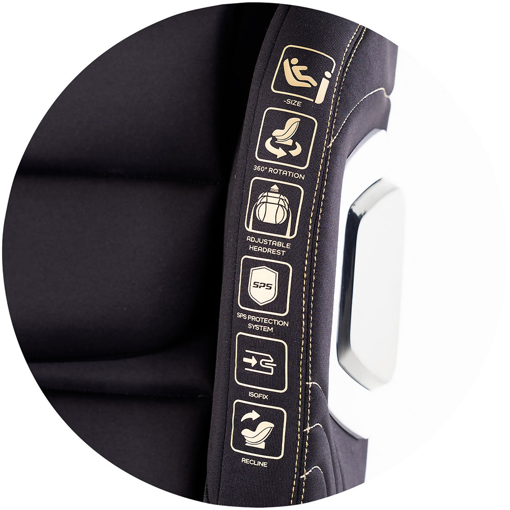 Scaun auto Chipolino Clima Air I-Size 40-150 cm cu sistem Isofix si sezut rotativ blackberry [12]