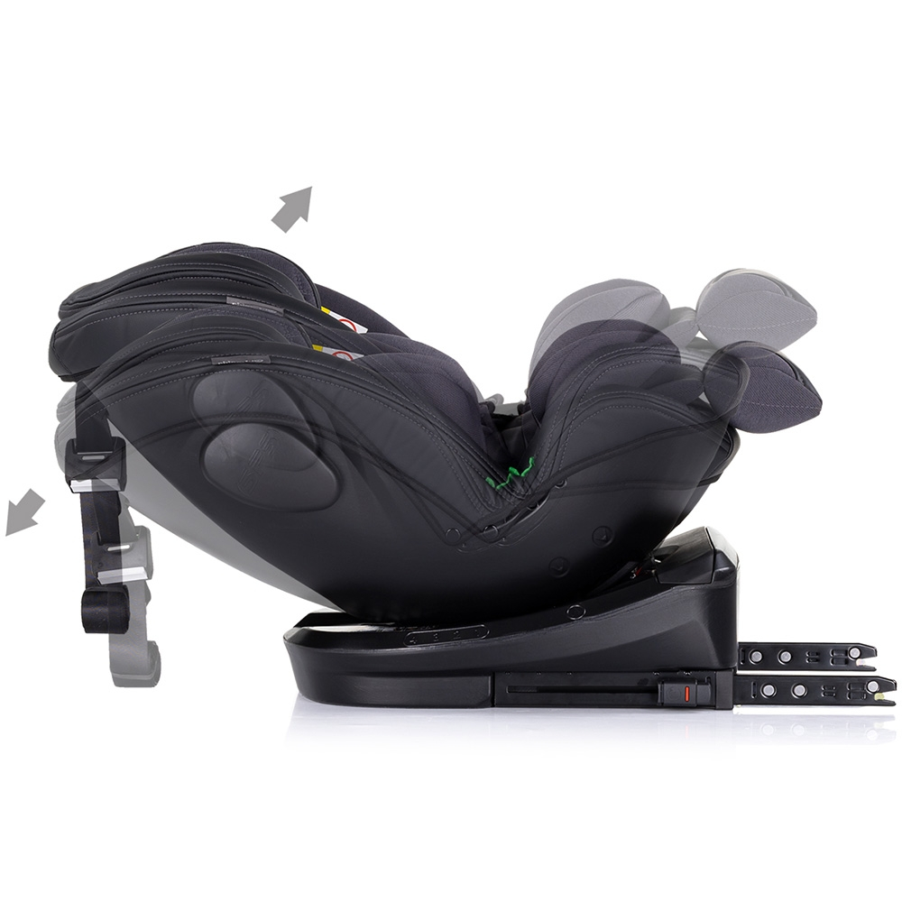 Scaun auto Chipolino Hypnotic I-Size 40-150 cm cu sistem Isofix si sezut rotativ anthracite [9]