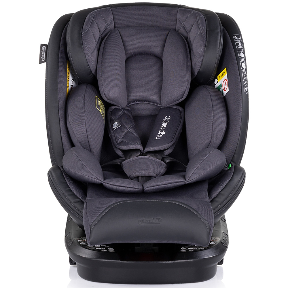 Scaun auto Chipolino Hypnotic I-Size 40-150 cm cu sistem Isofix si sezut rotativ anthracite [2]