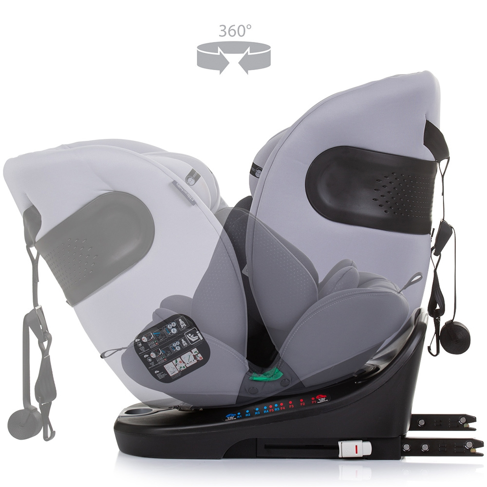 Scaun auto Chipolino Motion I-Size 40-150 cm granite cu sistem Isofix [7]