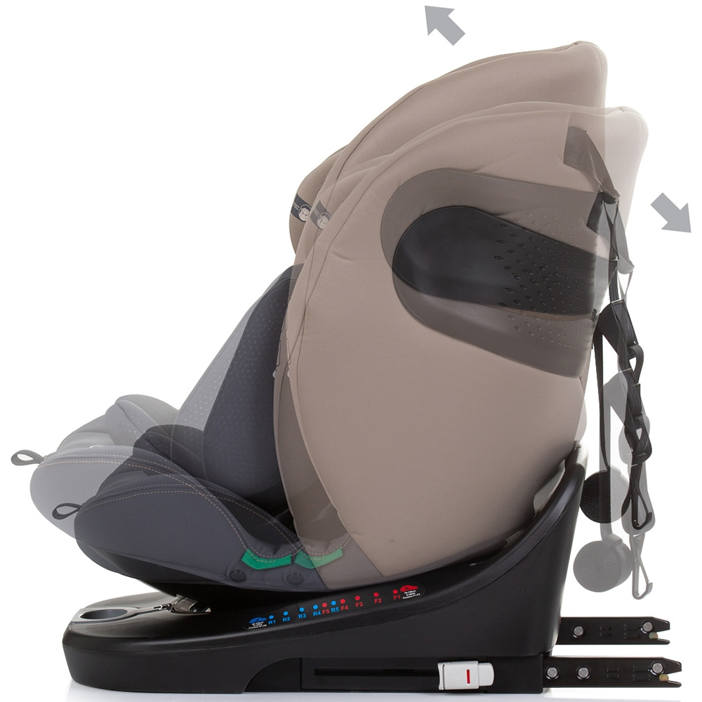 Scaun auto Chipolino Motion I-Size 40-150 cm macadamia cu sistem Isofix [5]