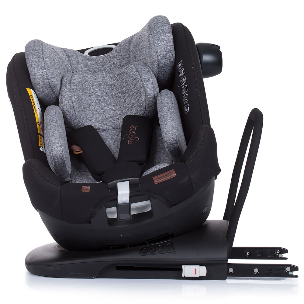 Scaun auto Chipolino My Size 0-36 kg I-Size 40-150 cm platinum cu sistem Isofix [6]
