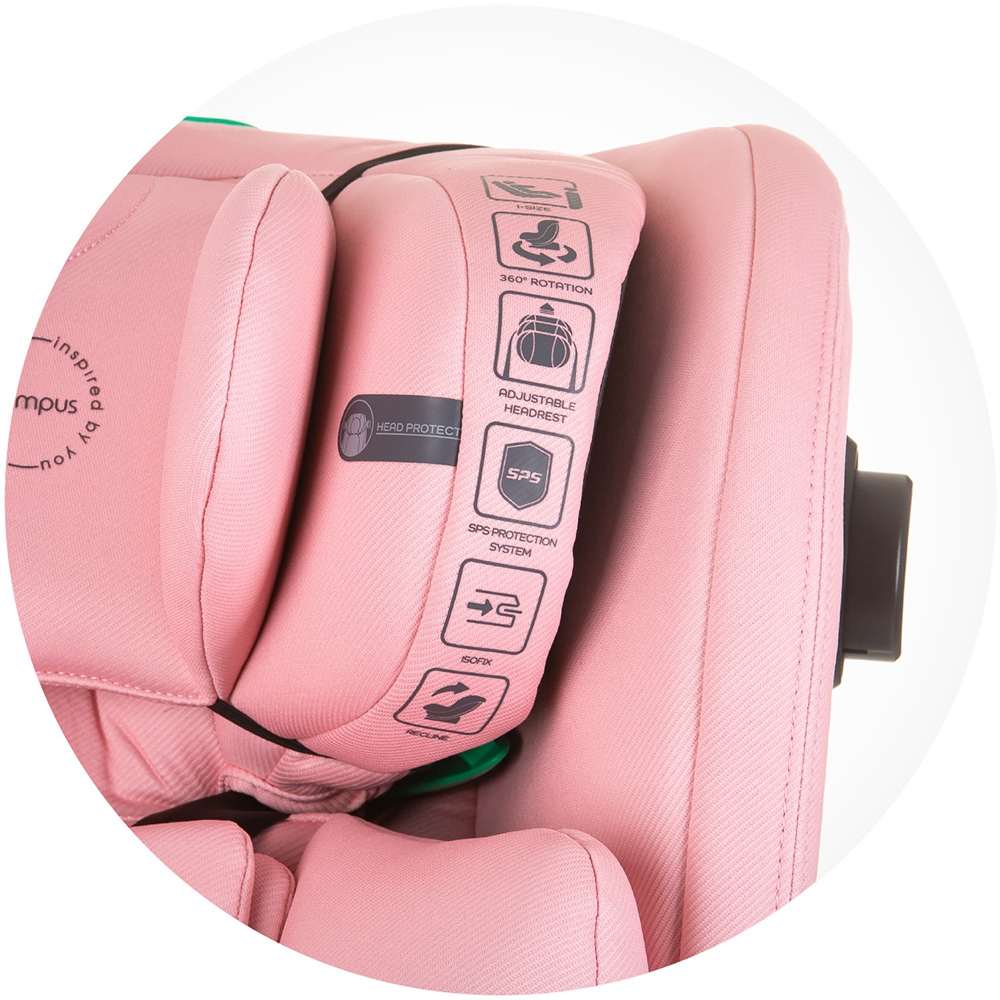 Scaun auto Chipolino Olympus I-Size 40-150 cm flamingo cu sistem Isofix [10]