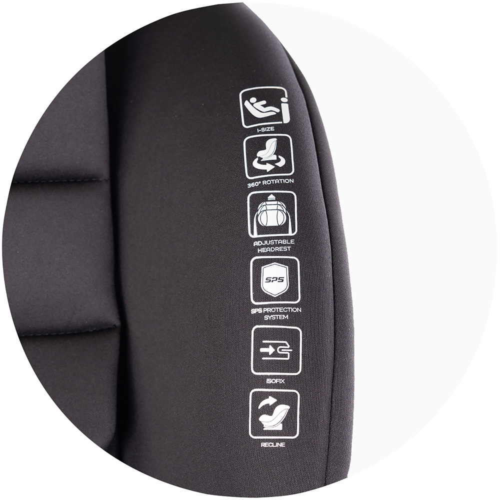 Scaun auto Chipolino Premium I-Size 40-150 cm cu sistem Isofix blackberry [12]