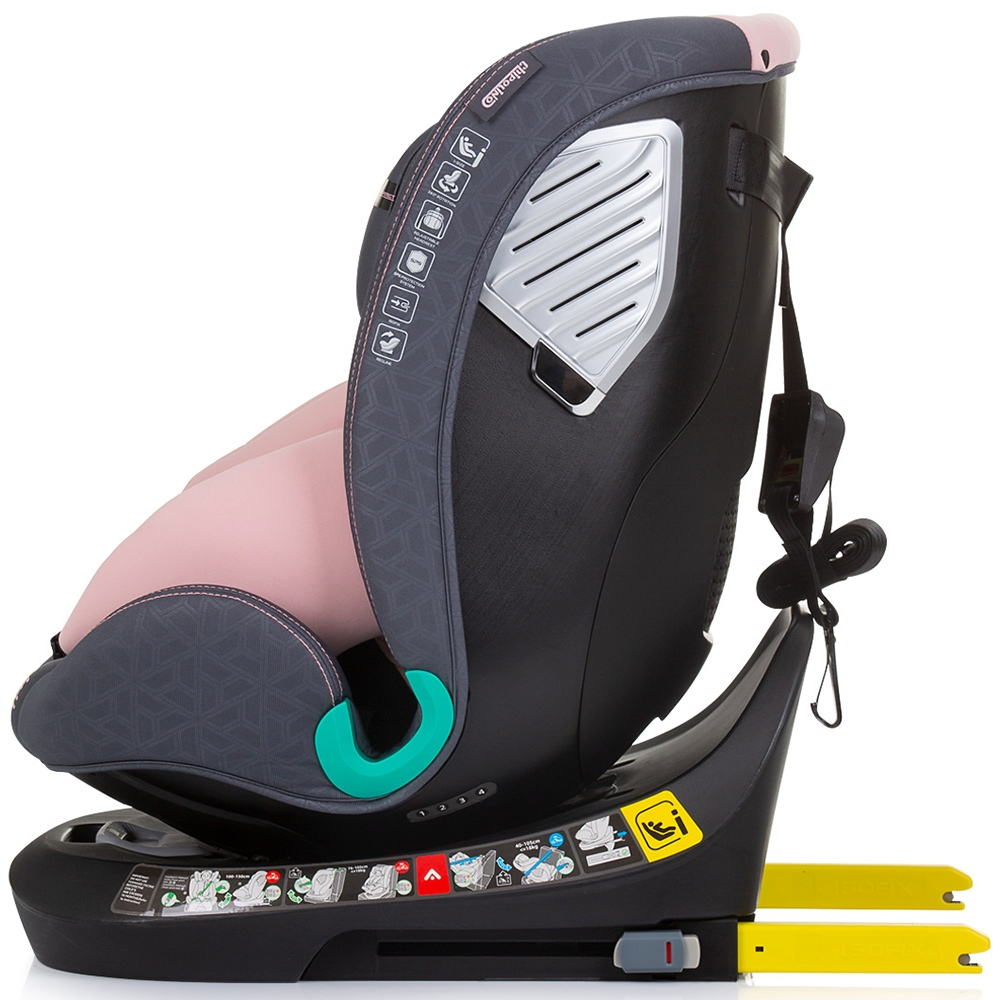 Scaun auto Chipolino Supreme I-Size 40-150 cm cu sistem Isofix flamingo [4]