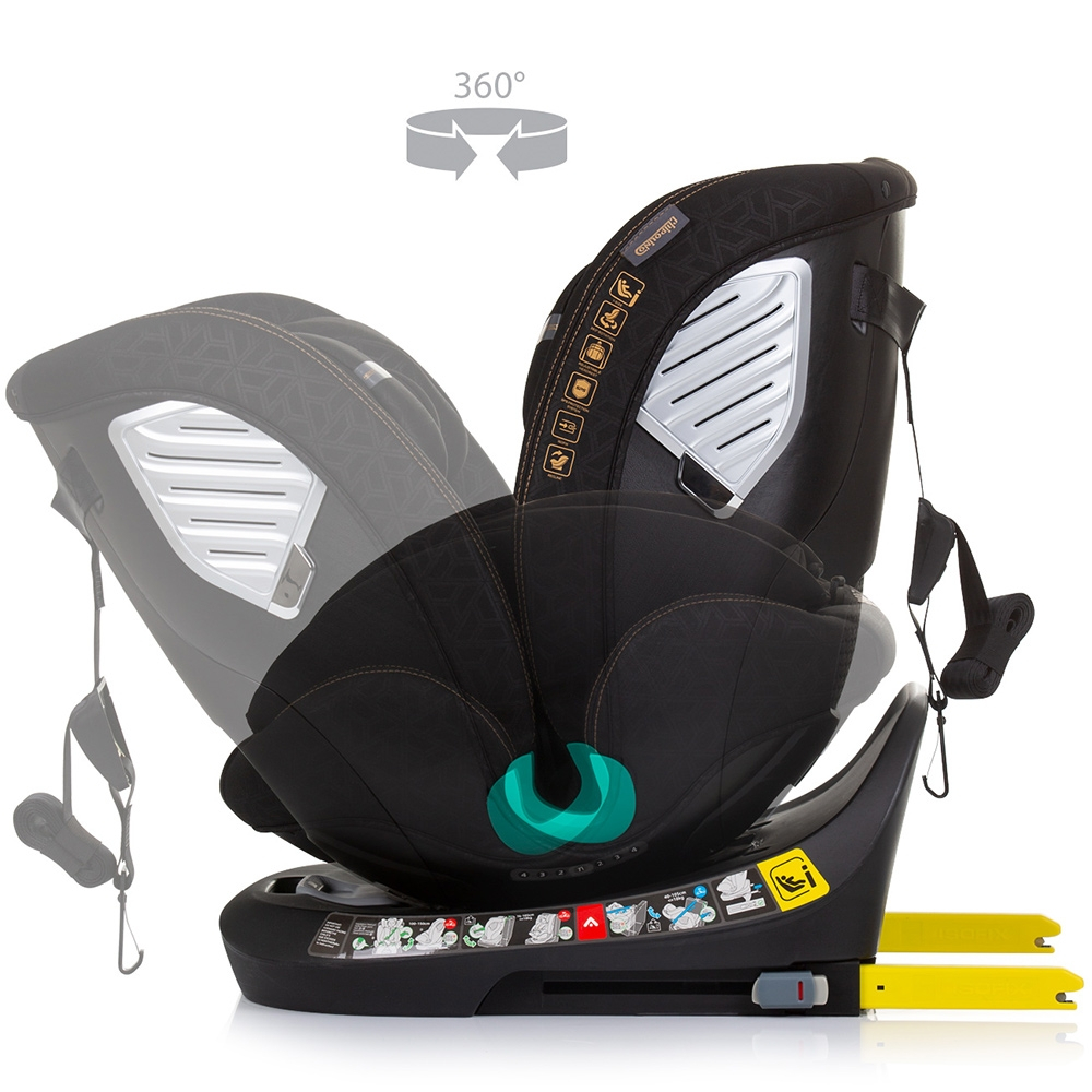 Scaun auto Chipolino Supreme I-Size 40-150 cm cu sistem Isofix obsidian [7]
