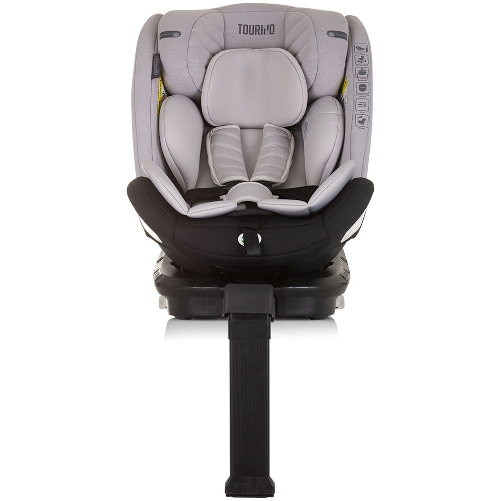 Scaun auto Chipolino Tourino I-Size 40-150 cm ash grey cu sistem Isofix [3]