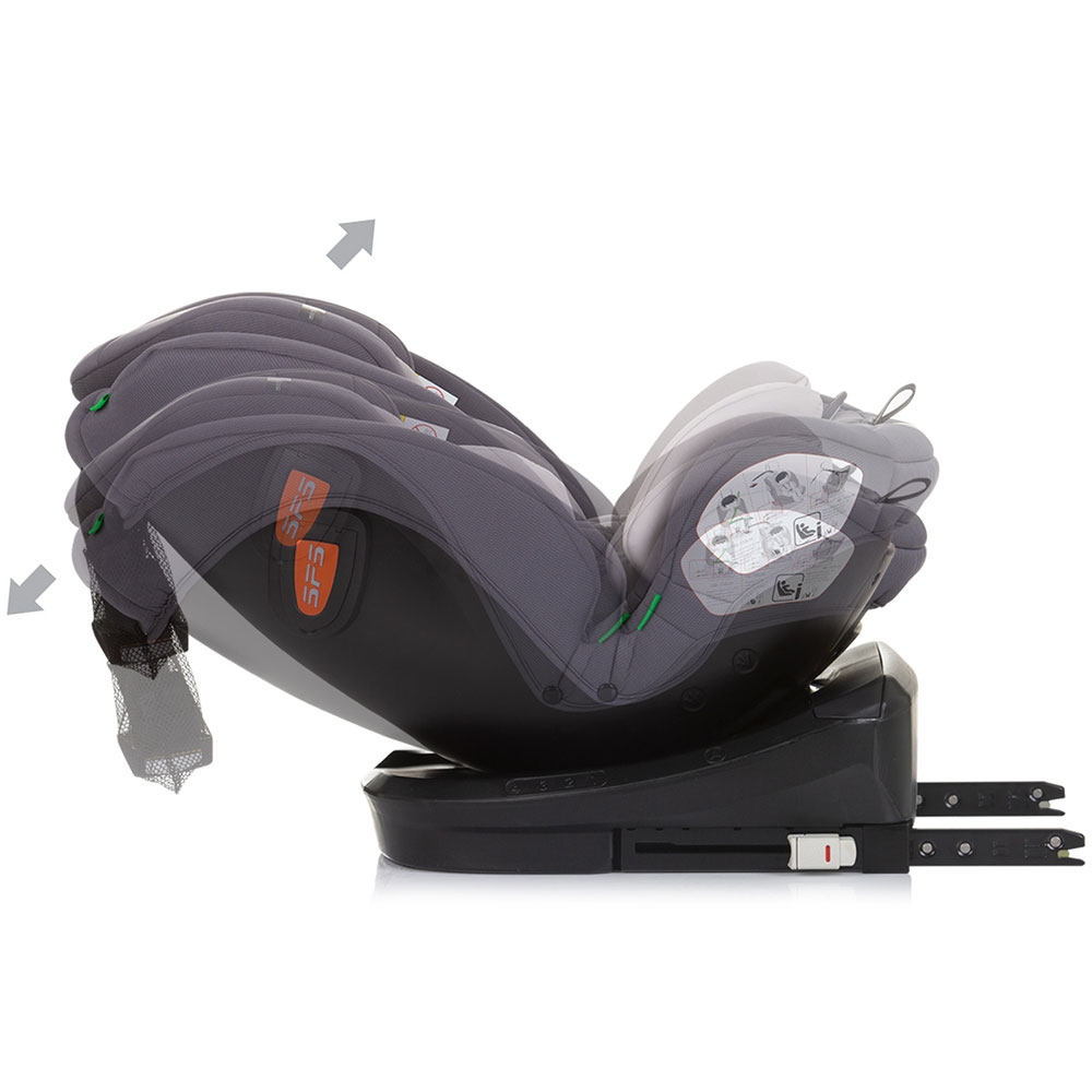Scaun auto Chipolino Volare I-Size 40-150 cm granite cu sistem Isofix [9]