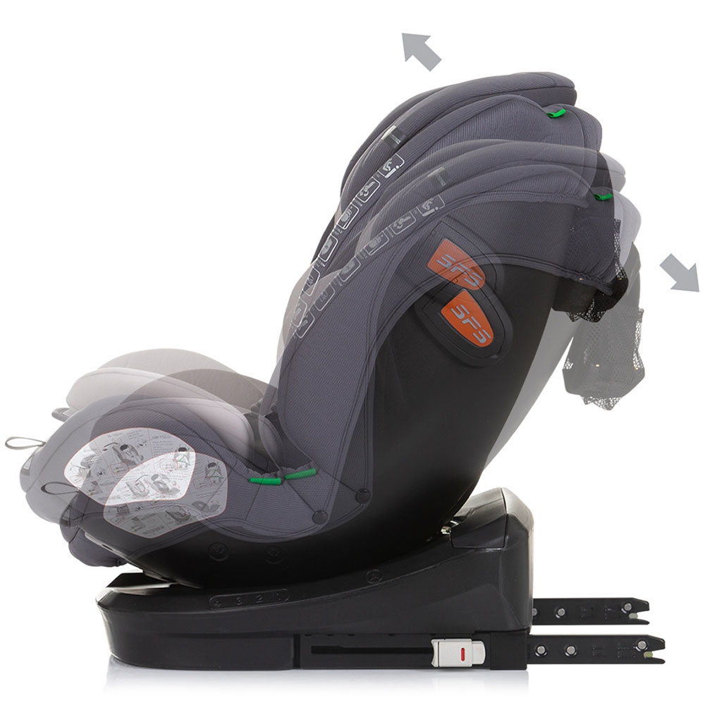 Scaun auto Chipolino Volare I-Size 40-150 cm granite cu sistem Isofix [5]