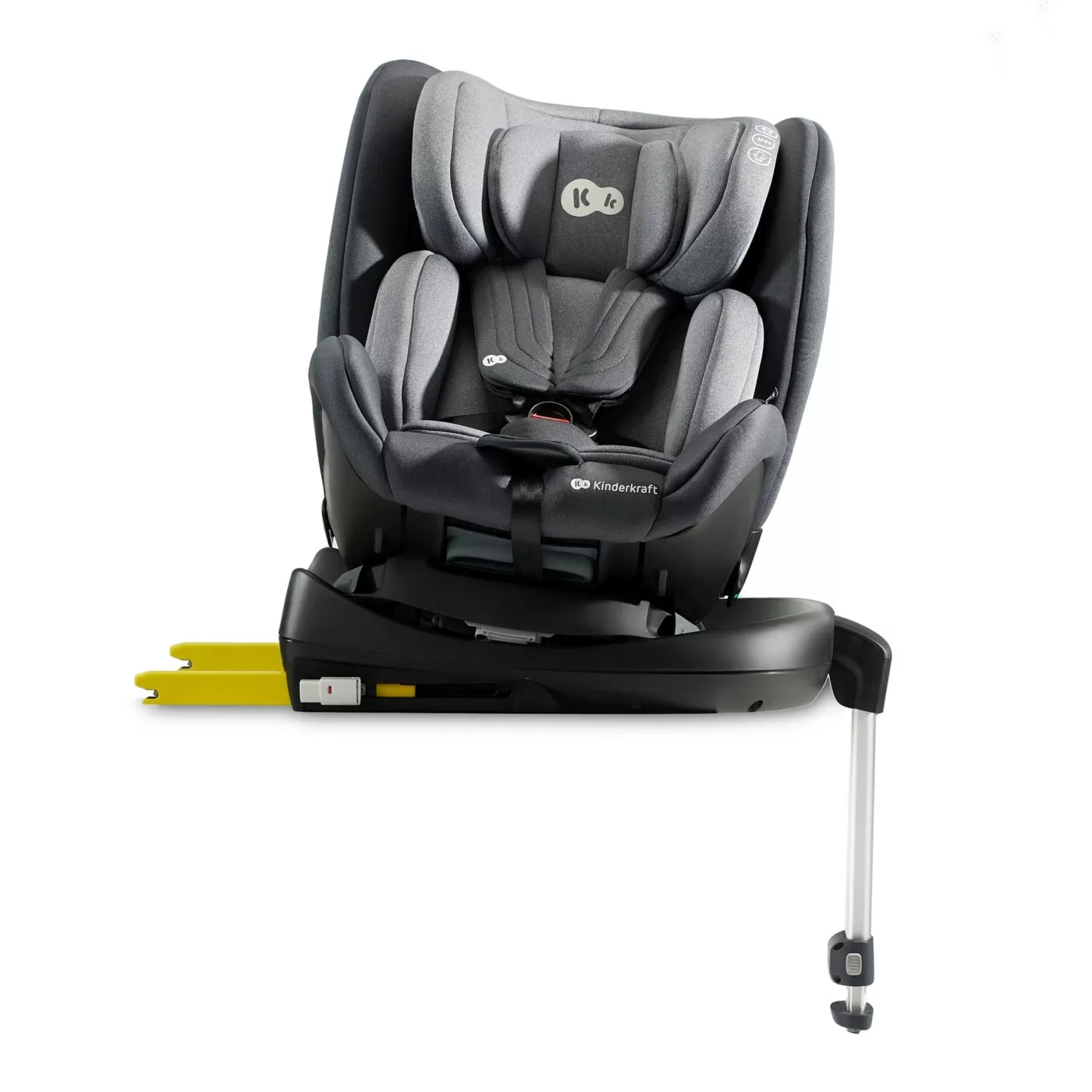Scaun auto i-size, 40-125 cm, kinderkraft xrider, grey, varsta de la 0 luni la 7 ani [3]