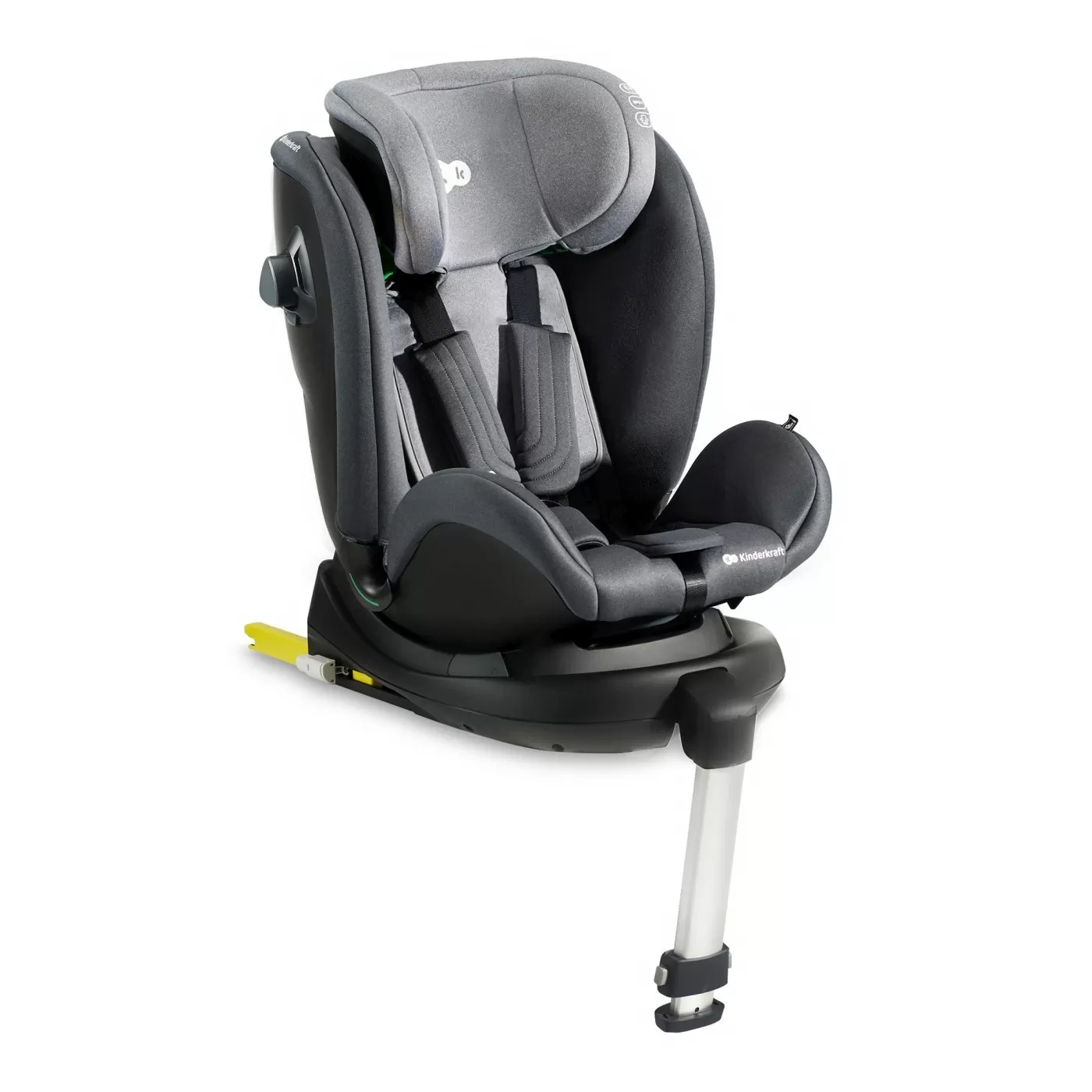Scaun auto i-size, 40-125 cm, kinderkraft xrider, grey, varsta de la 0 luni la 7 ani [2]