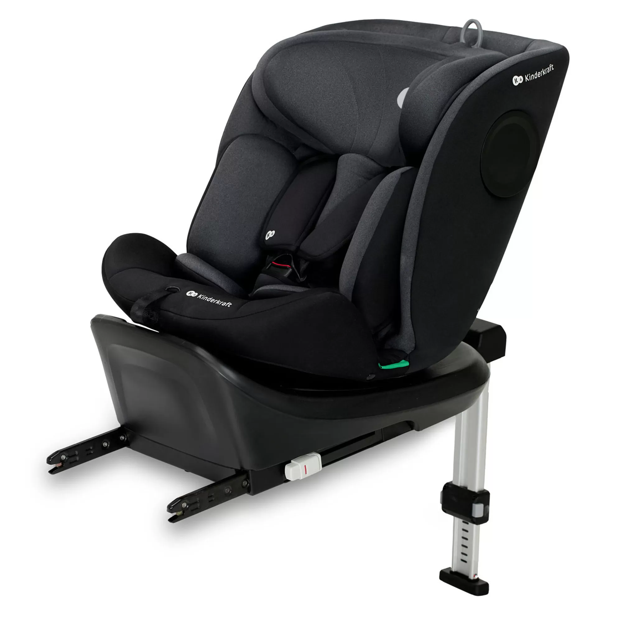 Scaun auto i-size, 40-150 cm, kinderkraft i-360, black, varsta de la 0 luni la 12 ani [7]