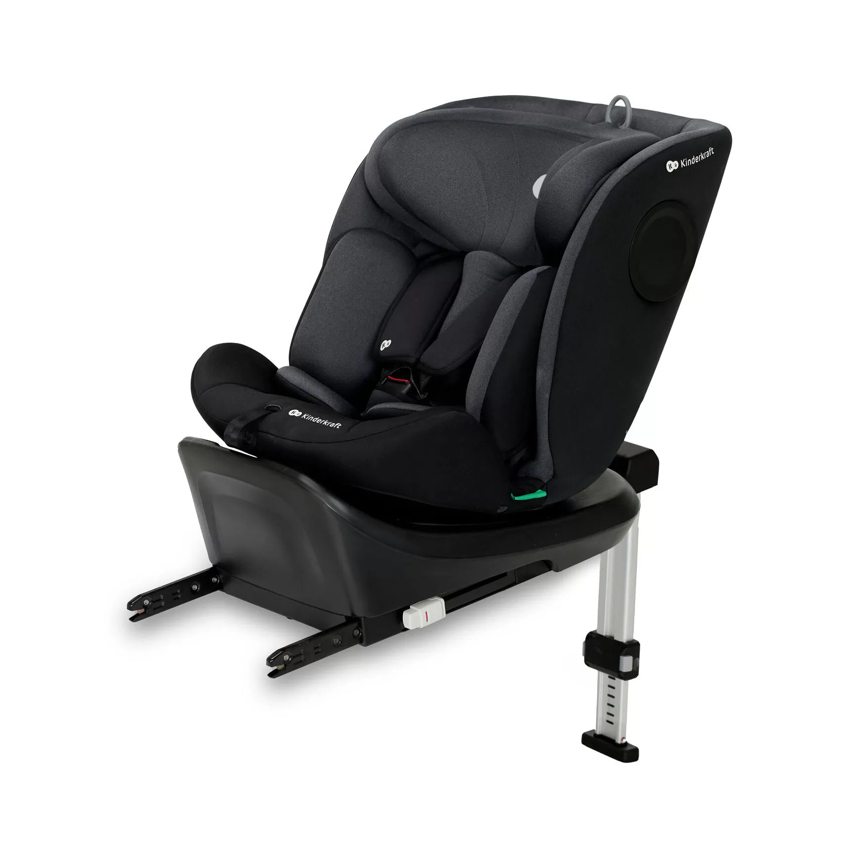 Scaun auto i-size, 40-150 cm, kinderkraft i-360, black, varsta de la 0 luni la 12 ani [2]