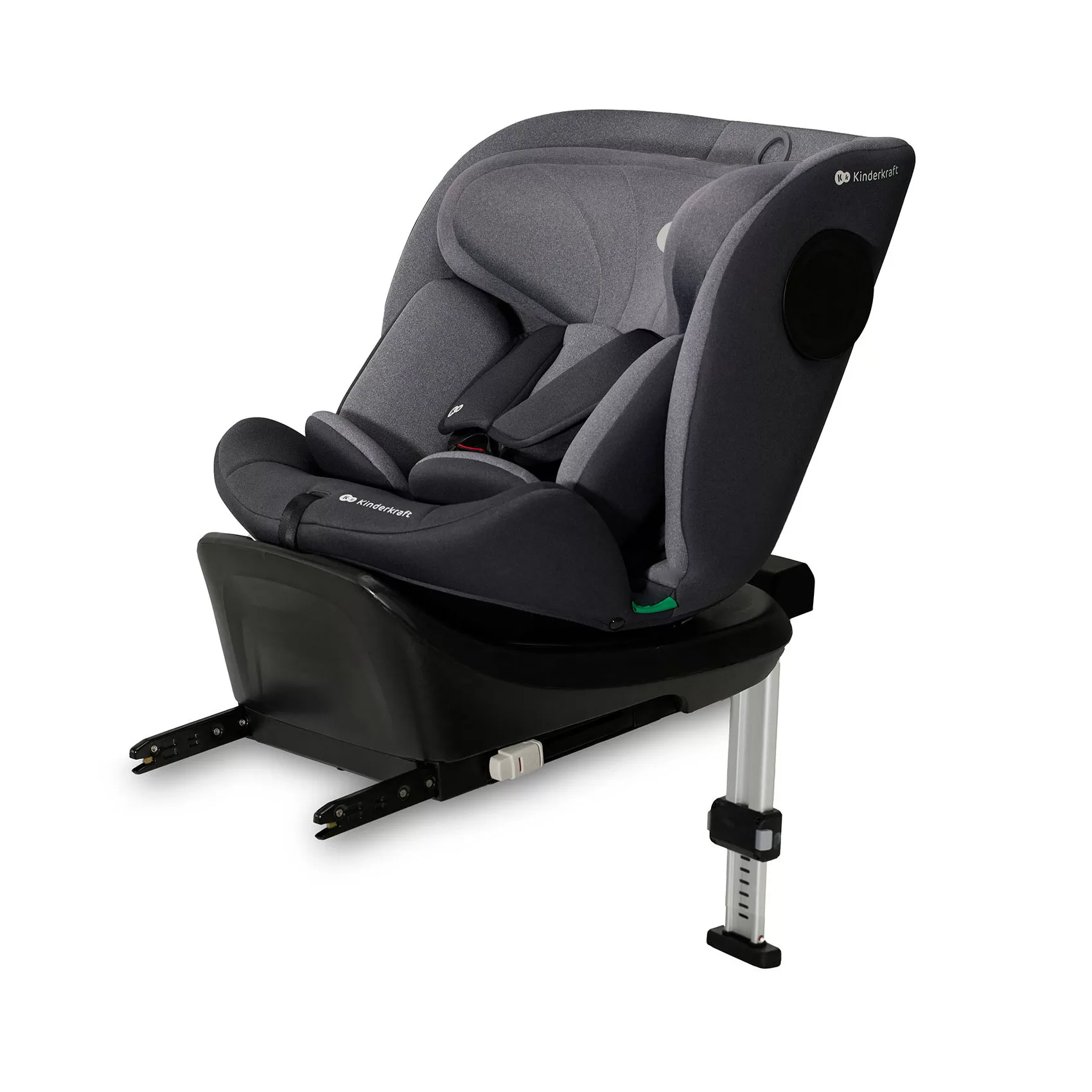 Scaun auto i-size, 40-150 cm, kinderkraft i-360, grey, varsta de la 0 luni la 12 ani [2]