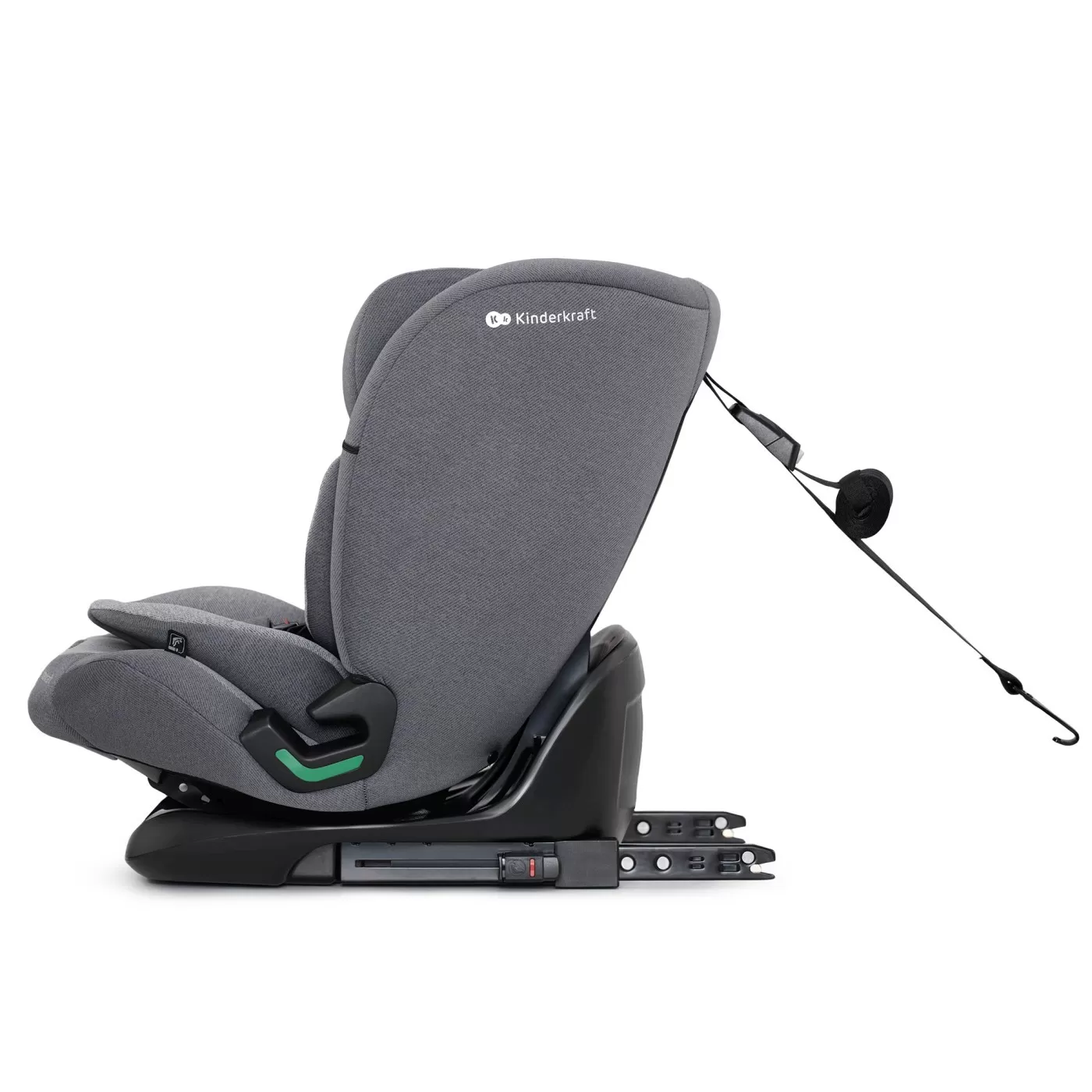 Scaun auto i-size, 76-150 cm, kinderkraft oneto 3, isofix, cool grey, varsta de la 10 luni la 12 ani [3]