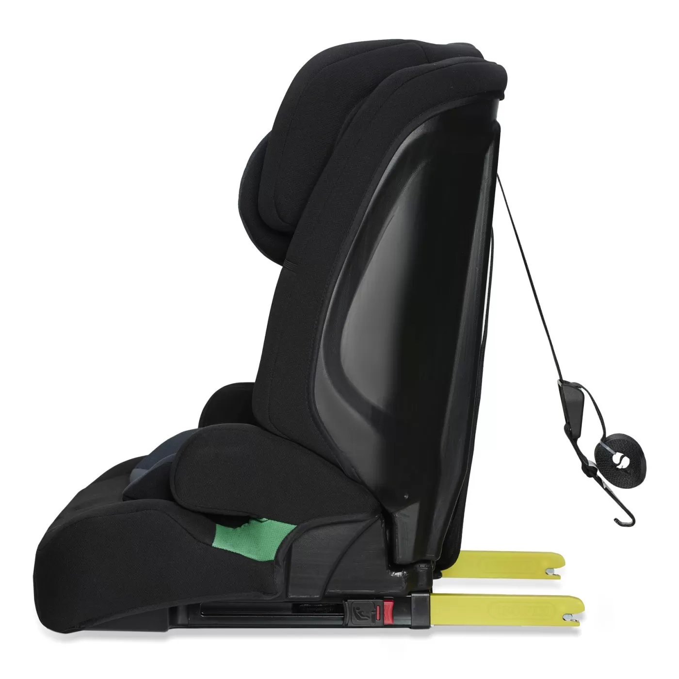Scaun auto i-size, 76-150 cm, kinderkraft safety fix 2, black, varsta de la 1 an la 12 ani [5]