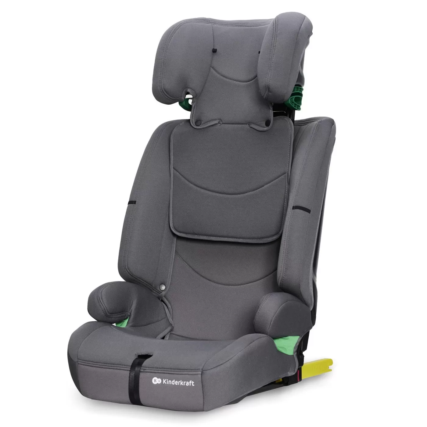 Scaun auto i-size, 76-150 cm, kinderkraft safety fix 2, grey, varsta de la 1 an la 12 ani [3]