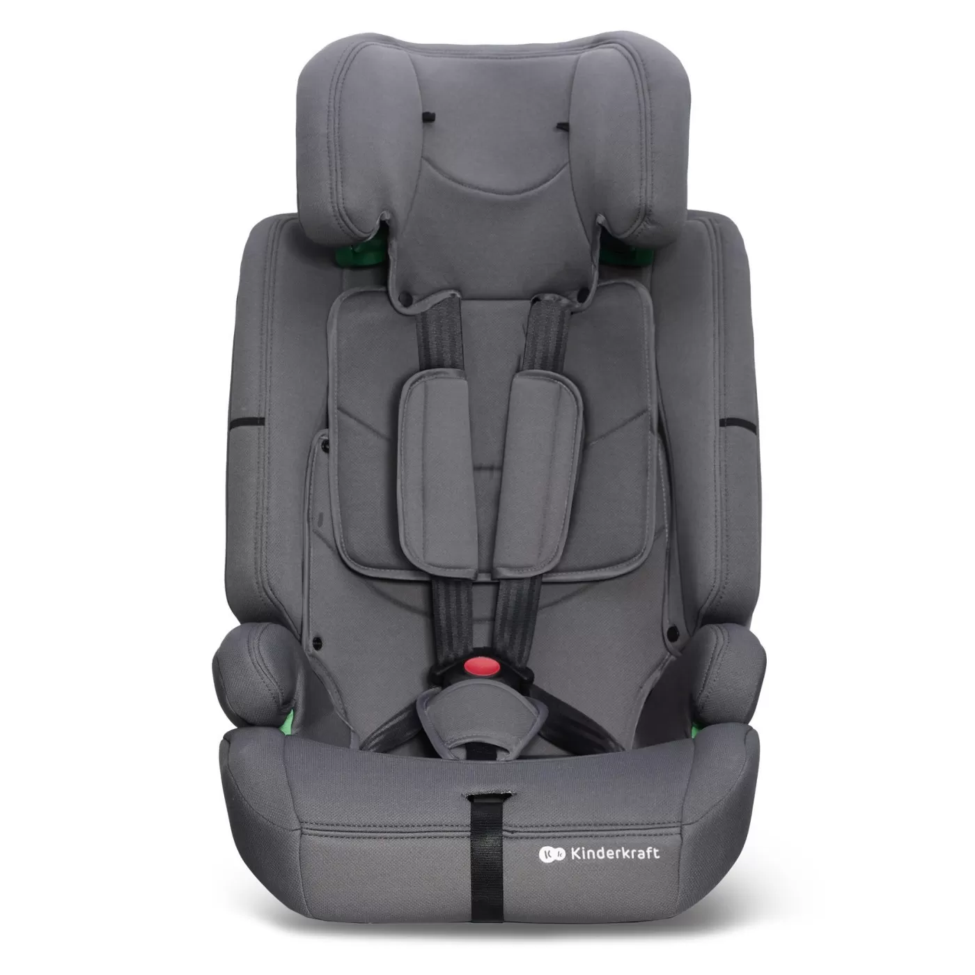 Scaun auto i-size, 76-150 cm, kinderkraft safety fix 2, grey, varsta de la 1 an la 12 ani [2]