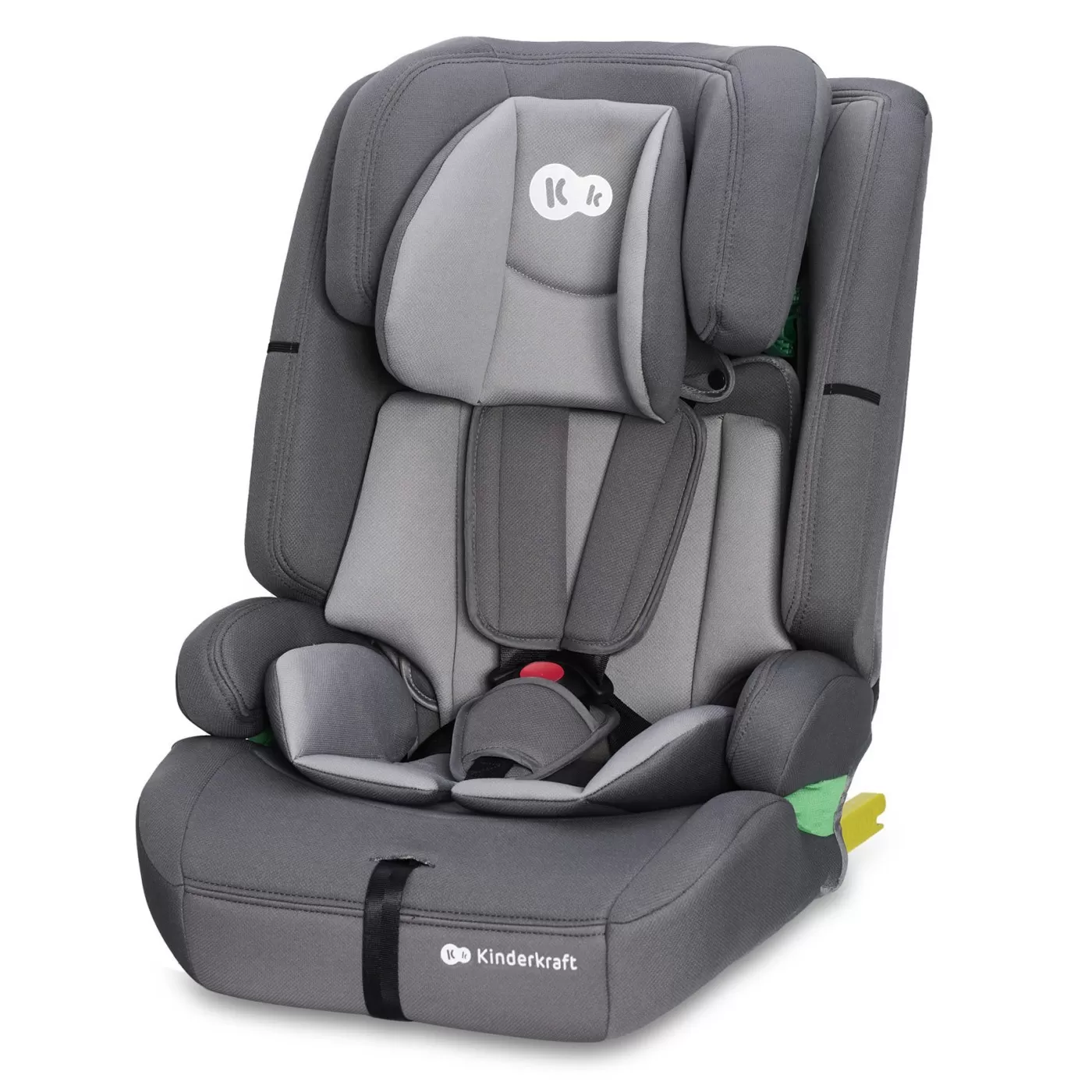 Scaun auto i-size, 76-150 cm, kinderkraft safety fix 2, grey, varsta de la 1 an la 12 ani [1]