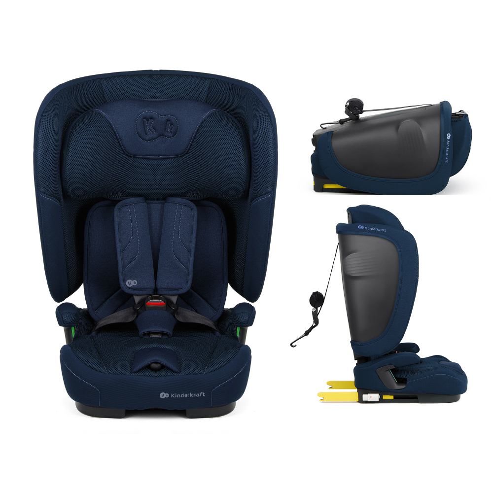 Scaun auto kinderkraft fix2go 76-150 cm, navy [7]