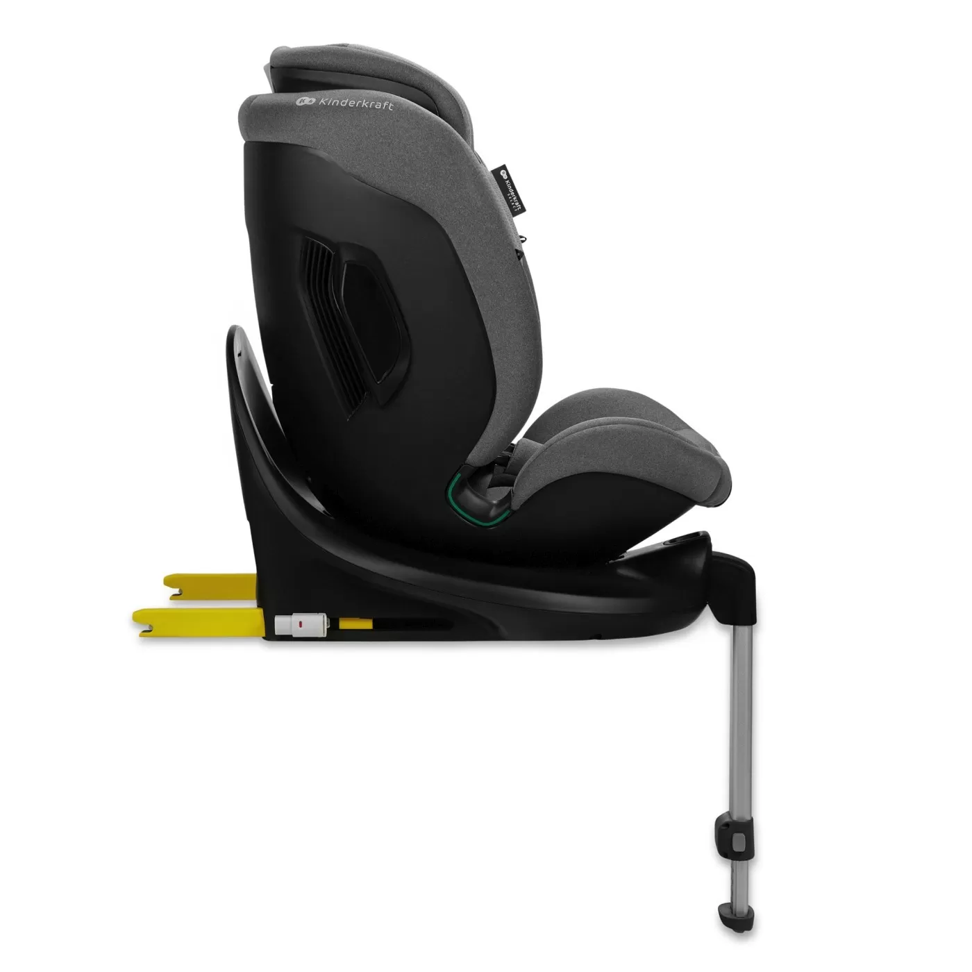 Scaun auto kinderkraft i-fix, i-size 40-150 cm, cool grey, varsta de la 0 luni la 12 ani [9]