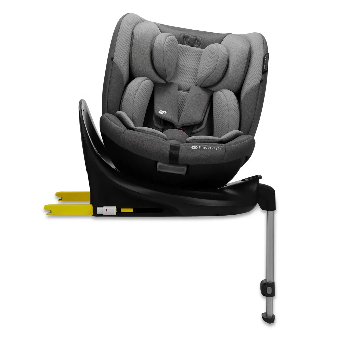 Scaun auto kinderkraft i-fix, i-size 40-150 cm, cool grey, varsta de la 0 luni la 12 ani [7]