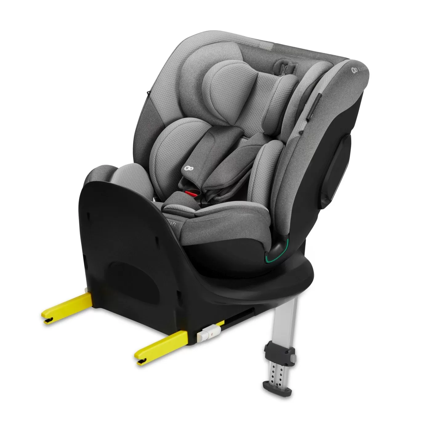 Scaun auto kinderkraft i-fix, i-size 40-150 cm, cool grey, varsta de la 0 luni la 12 ani [6]