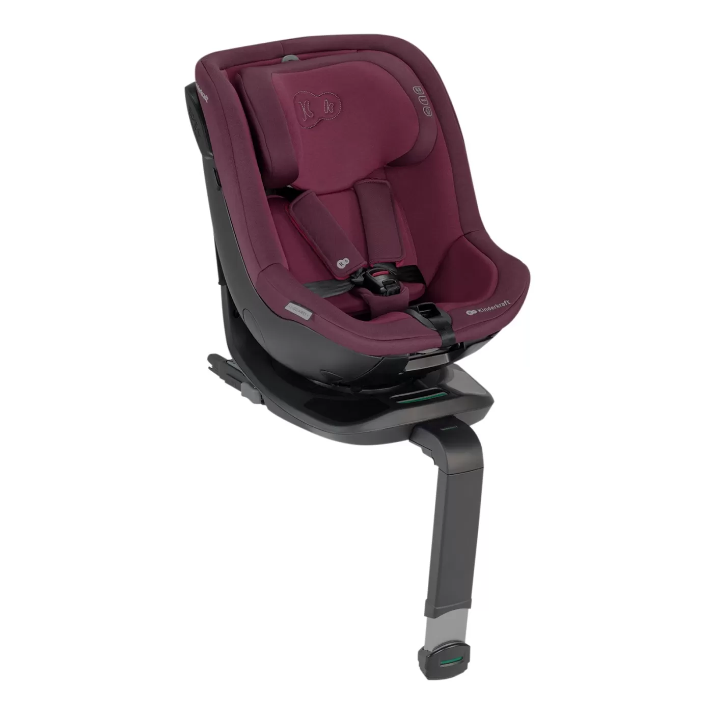 Scaun auto kinderkraft i-guard pro i-size 61-105 cm, cherry pearl, varsta de la 0 luni la 5 ani [2]