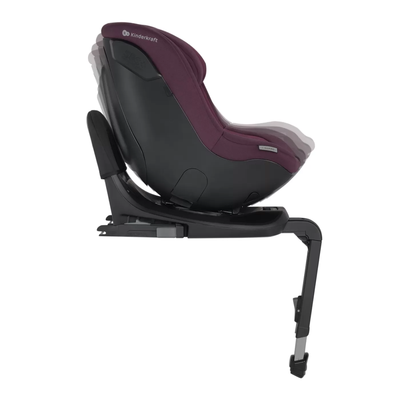 Scaun auto kinderkraft i-guard pro i-size 61-105 cm, cherry pearl, varsta de la 0 luni la 5 ani [4]