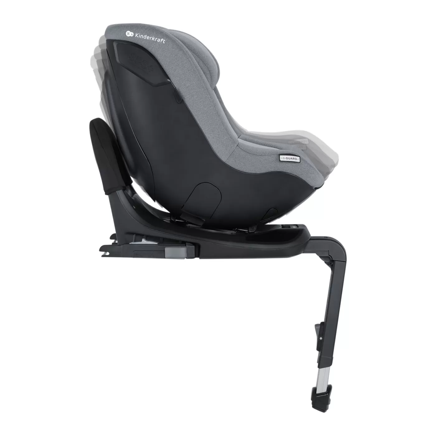 Scaun auto kinderkraft i-guard pro i-size 61-105 cm, cool grey, varsta de la 0 luni la 5 ani [4]