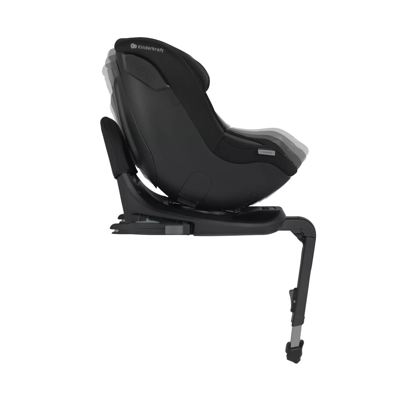 Scaun auto kinderkraft i-guard pro i-size 61-105 cm, graphite black, varsta de la 6 luni la 4 ani [2]
