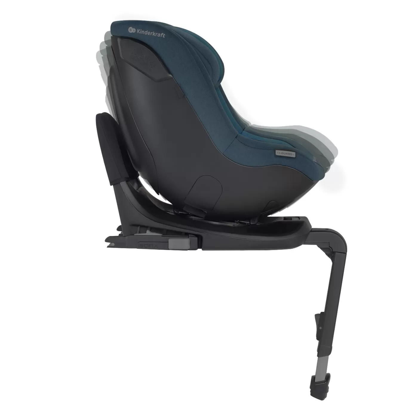 Scaun auto kinderkraft i-guard pro i-size 61-105 cm, harbor blue, varsta de la 6 luni la 5 ani [2]