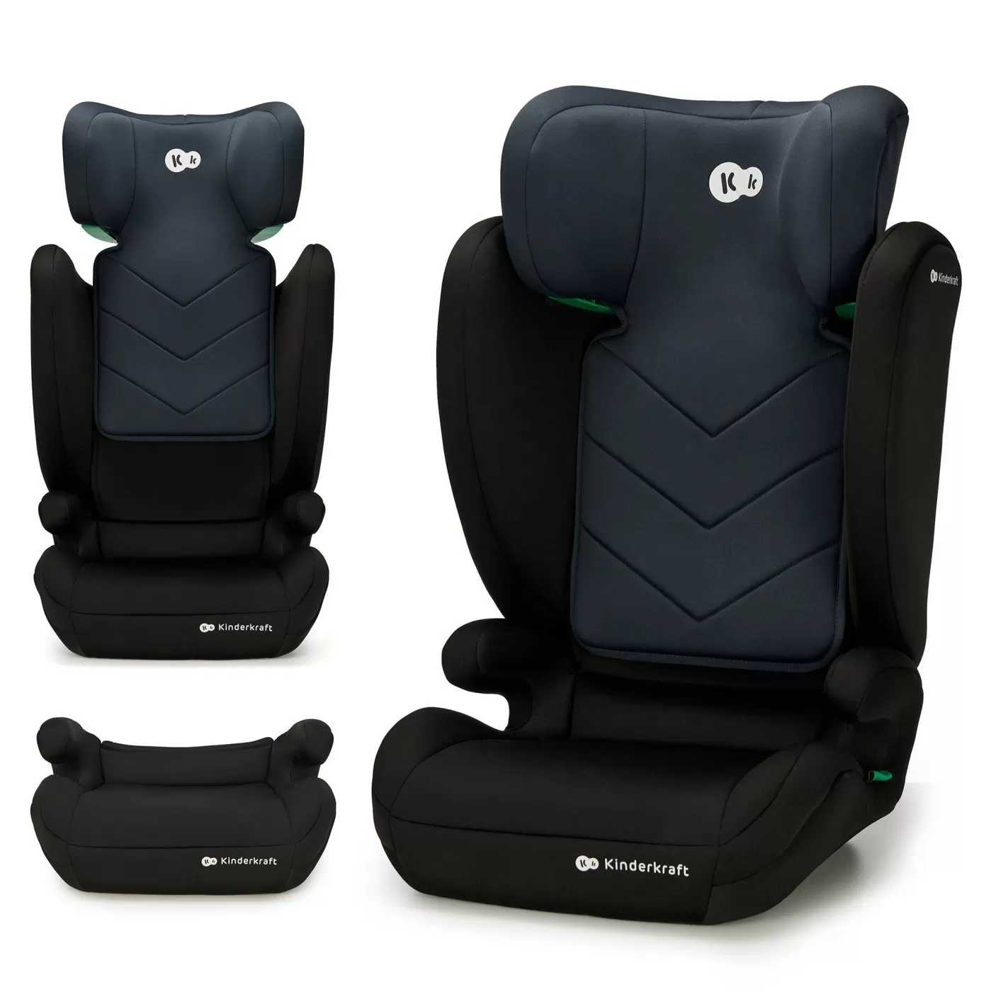 Scaun auto kinderkraft i-spark, i-size 100-150 cm, black, varsta de la 3 ani la 12 ani [2]